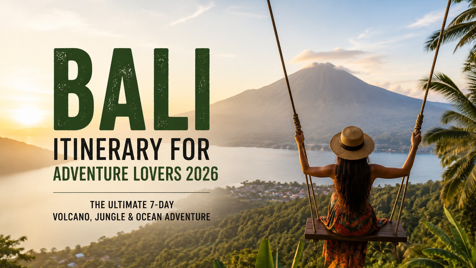 Bali Itinerary for Adventure Lovers 2026: The Ultimate 7-Day Volcano, Jungle & Ocean Adventure